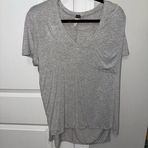 We The Free Gray Short Sleeve Tee Relaxed Fit